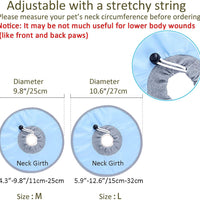 HKM-5654589 Waterproof Adjustable Cat Recovery Collar - Lightweight Protective Cone for Wound Healing