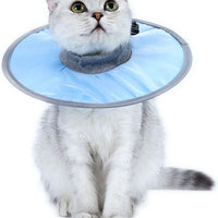 HKM-5654589 Waterproof Adjustable Cat Recovery Collar - Lightweight Protective Cone for Wound Healing