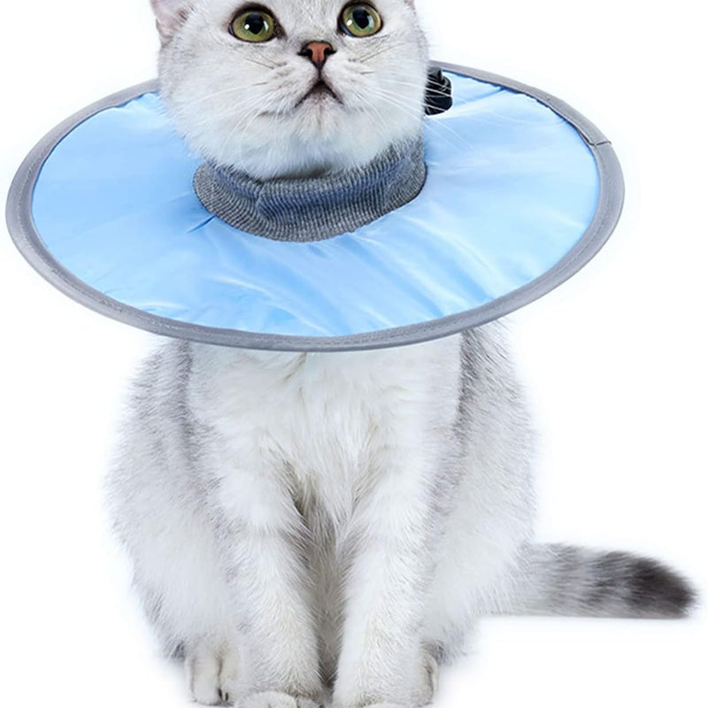HKM-5654589 Waterproof Adjustable Cat Recovery Collar - Lightweight Protective Cone for Wound Healing