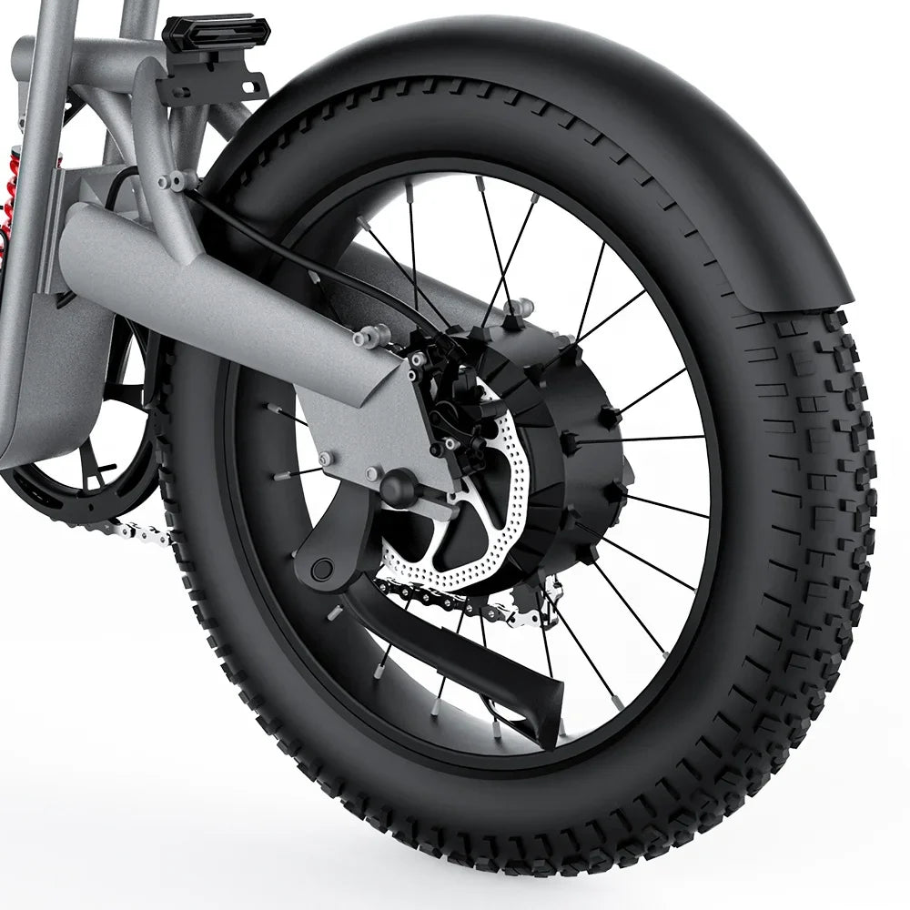 HKM-565459 COSWHEEL T20 Full Suspension 20" Fat Tire Electric Bike 500W 1000W 1500W with 7-Speed Gears and Lithium Battery
