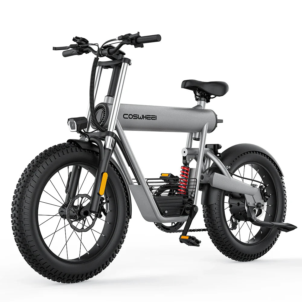 HKM-565459 COSWHEEL T20 Full Suspension 20" Fat Tire Electric Bike 500W 1000W 1500W with 7-Speed Gears and Lithium Battery