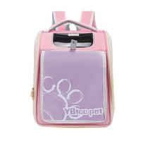 HKM-5654845 Large Capacity Breathable Pet Bag in Milky White, Pink, Blue, and Khaki - Oxford Cloth with Steel Wire Support