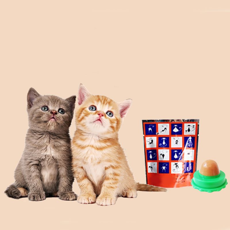 HKM-565523 Pet Cat Sugar Energy Ball Lick Toys Catnip