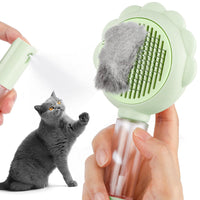 HKM-5655869 Self-Cleaning 3-in-1 Cat Brush with Spray Function for Shedding and Grooming