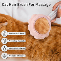 HKM-5655869 Self-Cleaning 3-in-1 Cat Brush with Spray Function for Shedding and Grooming