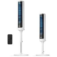 HKM-5655891 36-Inch Oscillating Bladeless Fan, 5 Speeds, 4 Modes, 12-Hour Timer, Quiet Operation