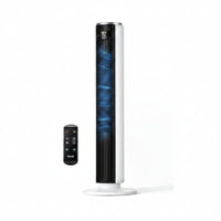 HKM-5655891 36-Inch Oscillating Bladeless Fan, 5 Speeds, 4 Modes, 12-Hour Timer, Quiet Operation