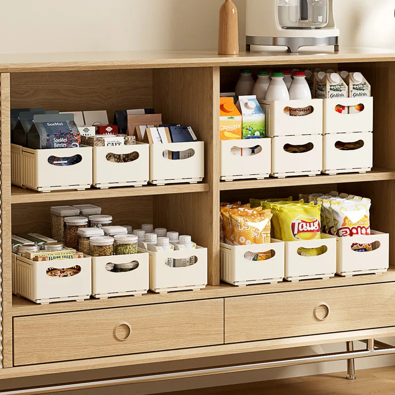 HKM-565651 Retractable Drawer-Style Storage Box for Snacks and Kitchen Organising