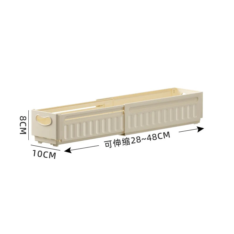 HKM-565651 Retractable Drawer-Style Storage Box for Snacks and Kitchen Organising