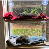 HKM-5657021 Washable Window-Mounted Cat Hammock Seat for Comfortable Lounging and Relaxation