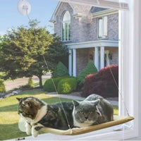HKM-5657021 Washable Window-Mounted Cat Hammock Seat for Comfortable Lounging and Relaxation