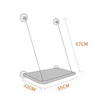 HKM-5657021 Washable Window-Mounted Cat Hammock Seat for Comfortable Lounging and Relaxation
