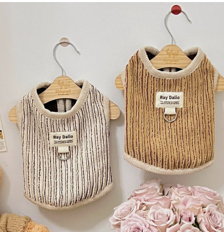 HKM-5657149 Striped Hoodie for Miniature Pinschers and Bichons - Various Sizes Available