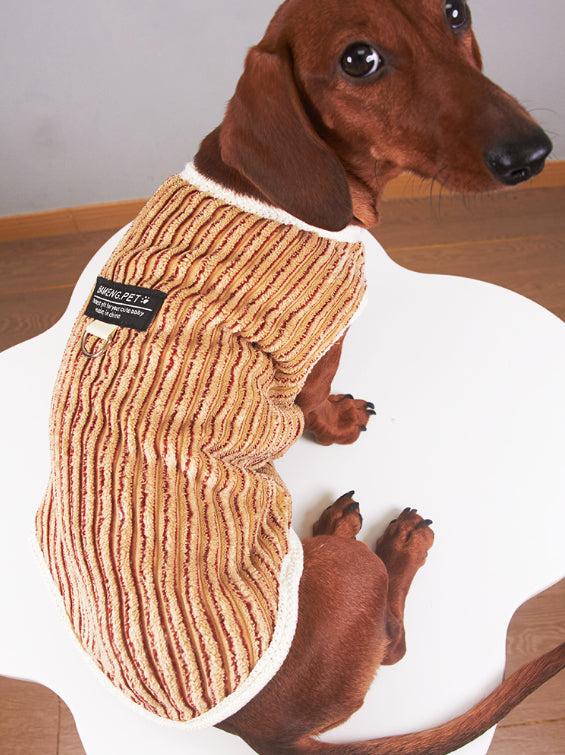 HKM-5657149 Striped Hoodie for Miniature Pinschers and Bichons - Various Sizes Available