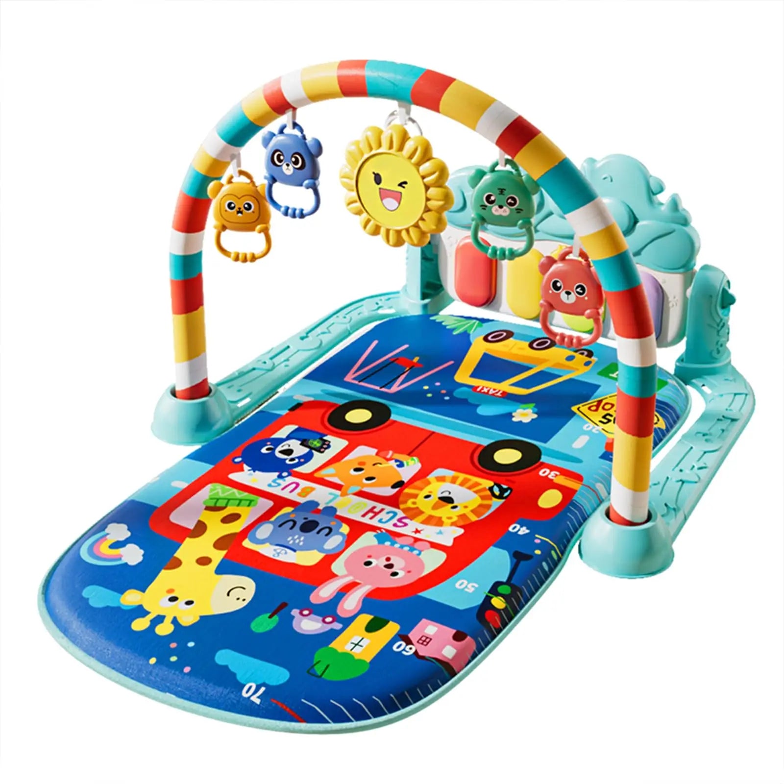 HKM-565715 Multi-functional Musical Baby Play Gym Mat for Infants and Toddlers