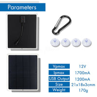 HKM-565779 Solar Exhaust Fan with 12V Output and Efficient Mobile Phone Charging Capability