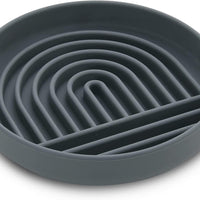 HKM-5658557 Simple Slow Feeding Bowl for Cats and Dogs - Silicone Pet Tableware in Pink, Gray, Light Green