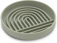HKM-5658557 Simple Slow Feeding Bowl for Cats and Dogs - Silicone Pet Tableware in Pink, Gray, Light Green