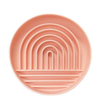 HKM-5658557 Simple Slow Feeding Bowl for Cats and Dogs - Silicone Pet Tableware in Pink, Gray, Light Green