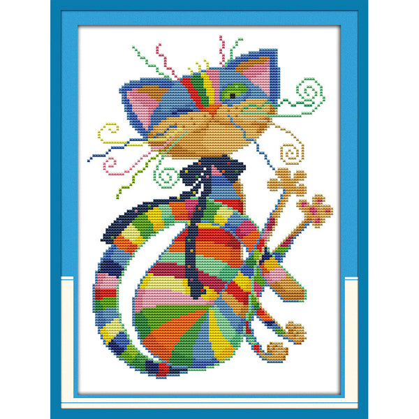HKM-565907 Ecological Cotton Cartoon Anime Cross Stitch Kit for Living Room and Bedroom Decoration
