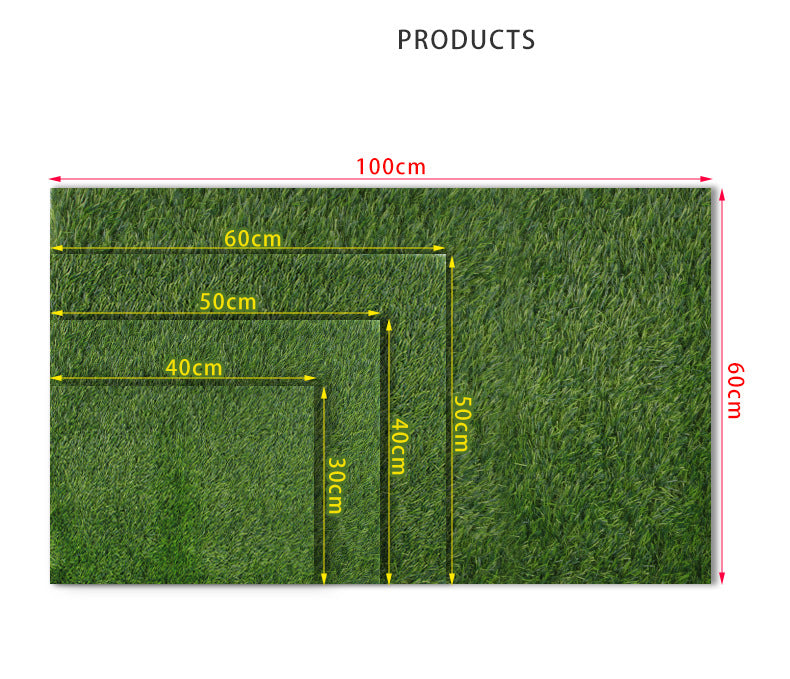 HKM-5660221 Washable Pet Lawn Mat for Dogs - Durable Floor Mat Nest for Indoor and Outdoor Use