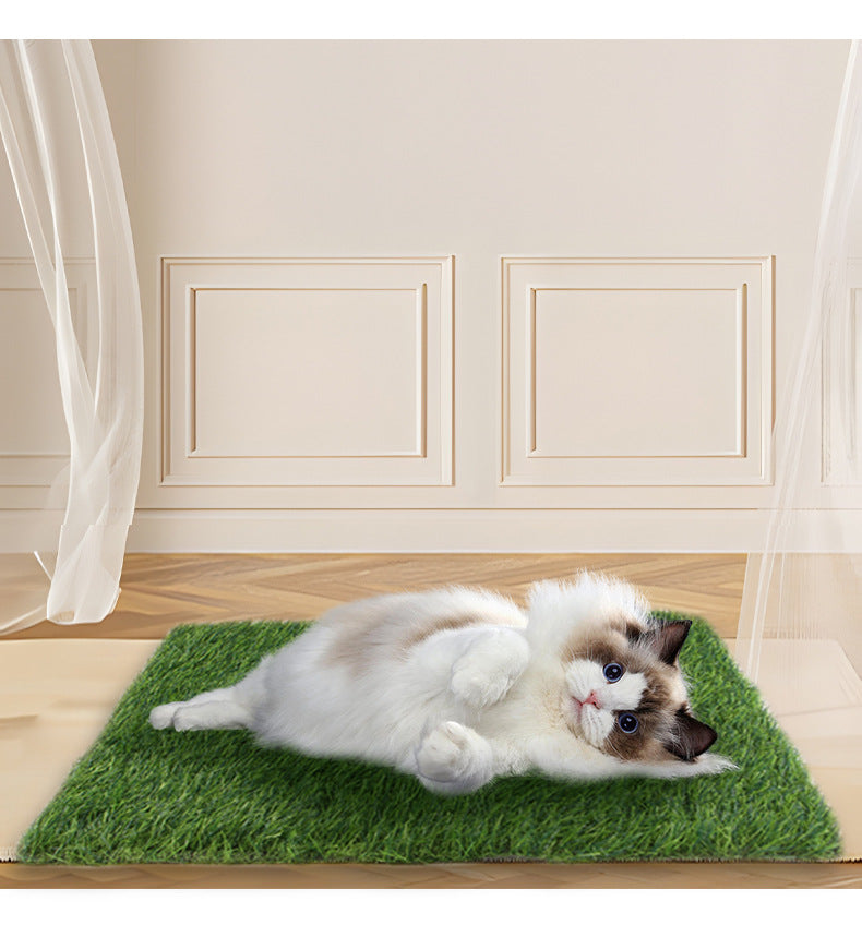 HKM-5660221 Washable Pet Lawn Mat for Dogs - Durable Floor Mat Nest for Indoor and Outdoor Use