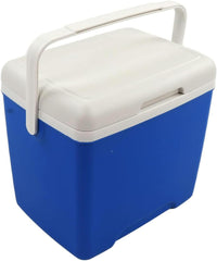 HKM-566099 Insulated Portable Cooler - 13.8L Ice Chest with Heavy Duty Handle for Camping, Fishing, and Picnic - Keeps Ice Up to 76 Hours