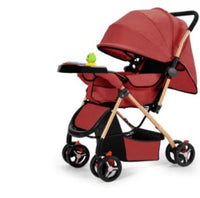 HKM-566099 Sturdy Baby Stroller with Large Rubber Rear Wheels and Integrated Music Box for Outdoor Enjoyment