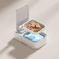 HKM-5661629 Automatic Pet Feeder with 48-Hour Timer and Ice Crystal Box for Freshness