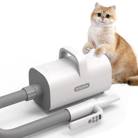 HKM-566163 Portable Stainless Steel Pet Hair Dryer and Grooming Kit with Brushes and Combs for Dogs and Cats