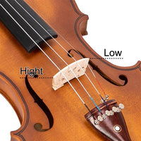 HKM-566163 Solid Wood Rosewood Violin Accessories in Matte Natural Finish
