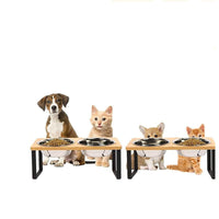 HKM-5662141 Elevated Stainless Steel Pet Bowl with Anti-Tip Design and Large Capacity