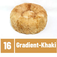 HKM-5662397 Cozy Gradient Plush Winter Pet Nest for Small Dogs and Cats, 40-50CM