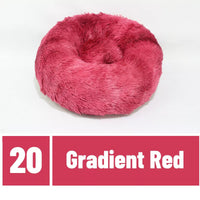 HKM-5662397 Cozy Gradient Plush Winter Pet Nest for Small Dogs and Cats, 40-50CM