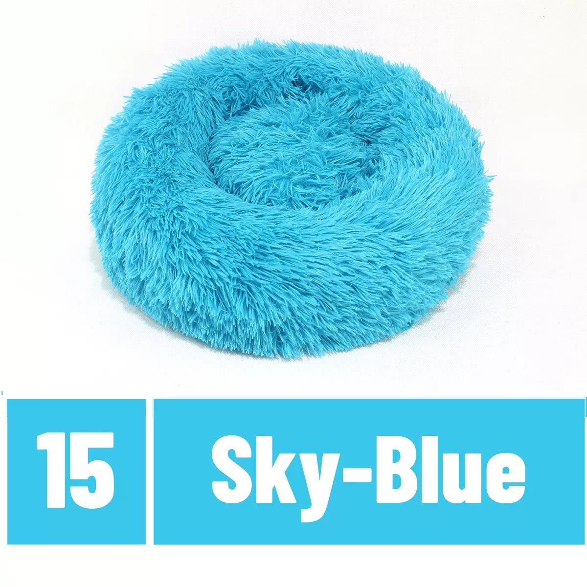 HKM-5662397 Cozy Gradient Plush Winter Pet Nest for Small Dogs and Cats, 40-50CM