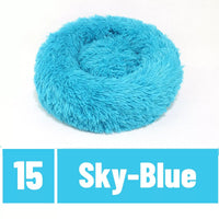 HKM-5662397 Cozy Gradient Plush Winter Pet Nest for Small Dogs and Cats, 40-50CM