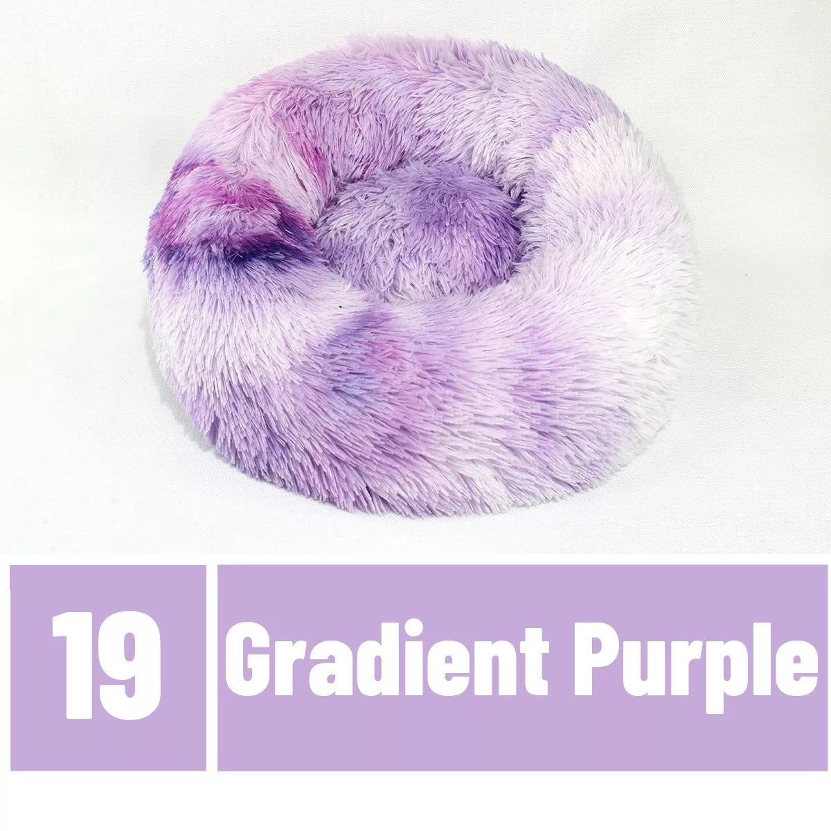 HKM-5662397 Cozy Gradient Plush Winter Pet Nest for Small Dogs and Cats, 40-50CM