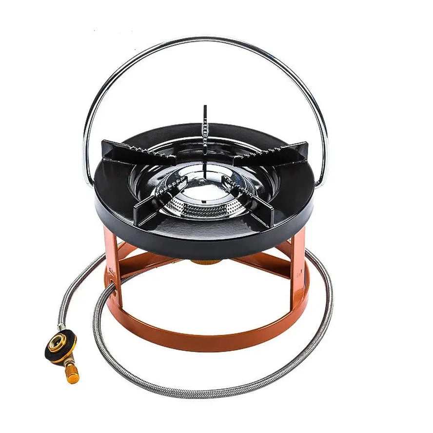 HKM-566419 Portable Outdoor Camping Stove with Holder - Lightweight Gas Stove for Easy Transportation