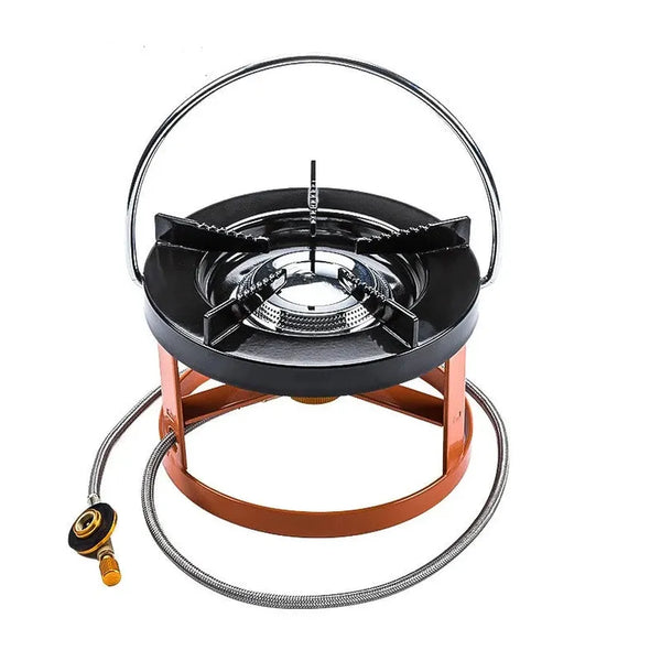 HKM-566419 Portable Outdoor Camping Stove with Holder - Lightweight Gas Stove for Easy Transportation