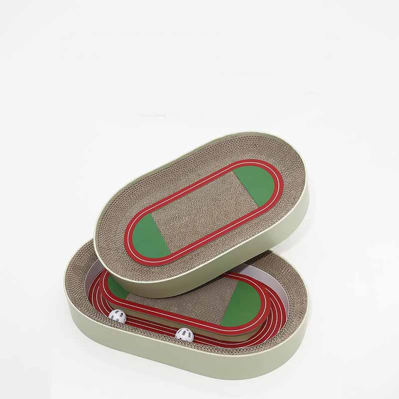 HKM-5664317 Corrugated Paper Football Field Cat Scratching Board – Two Styles, Multiple Sizes