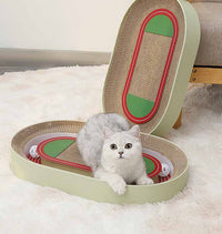 HKM-5664317 Corrugated Paper Football Field Cat Scratching Board – Two Styles, Multiple Sizes