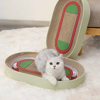 HKM-5664317 Corrugated Paper Football Field Cat Scratching Board – Two Styles, Multiple Sizes