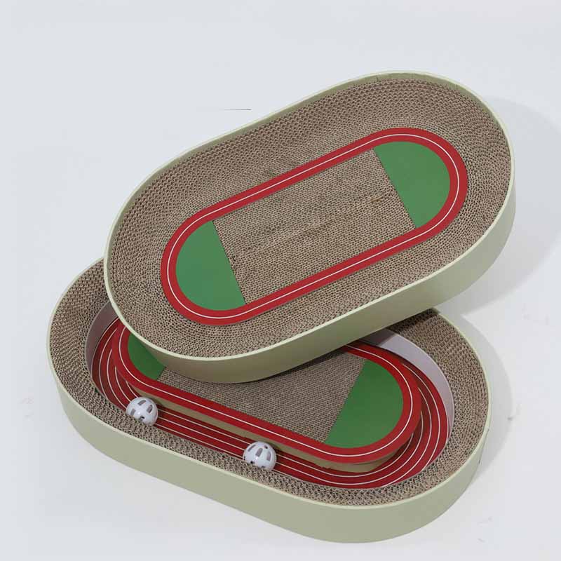 HKM-5664317 Corrugated Paper Football Field Cat Scratching Board – Two Styles, Multiple Sizes