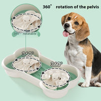 HKM-5664957 Slow Feeder Pet Bowl for Dogs, Educational Anti-Choke Design, Available in Lake Blue, Pink, Yellow - 25x43x7.5cm