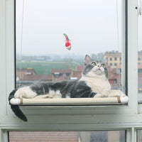 HKM-5665725 Cat Hammock Nest for Comfortable Relaxation – Off-White and Black Mesh Options, 55*35cm, Supports Up to 17.5kg