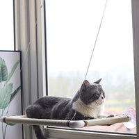 HKM-5665725 Cat Hammock Nest for Comfortable Relaxation – Off-White and Black Mesh Options, 55*35cm, Supports Up to 17.5kg