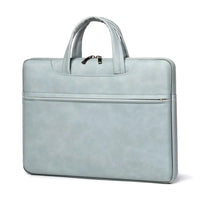 HKM-566611 Single Shoulder PU Leather Laptop Bag for Notebook - Unisex Design, Customizable Logo Option