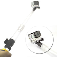 HKM-566611 Telescopic Transparent Selfie Stick for GoPro with Diving Buoyancy Rod