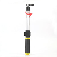 HKM-566611 Telescopic Transparent Selfie Stick for GoPro with Diving Buoyancy Rod