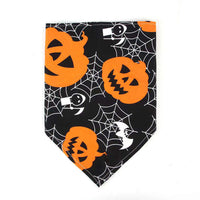 HKM-5666493 Pet Halloween Skull Triangle Scarf Bib for Dogs and Cats